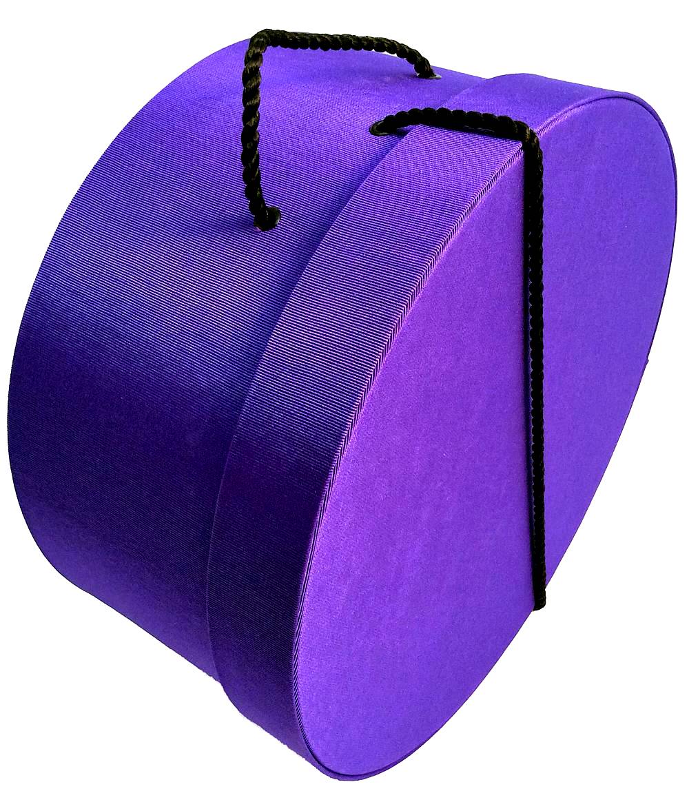 9-Dark Purple - Deep dark purple with a black cording handle. - Image 3