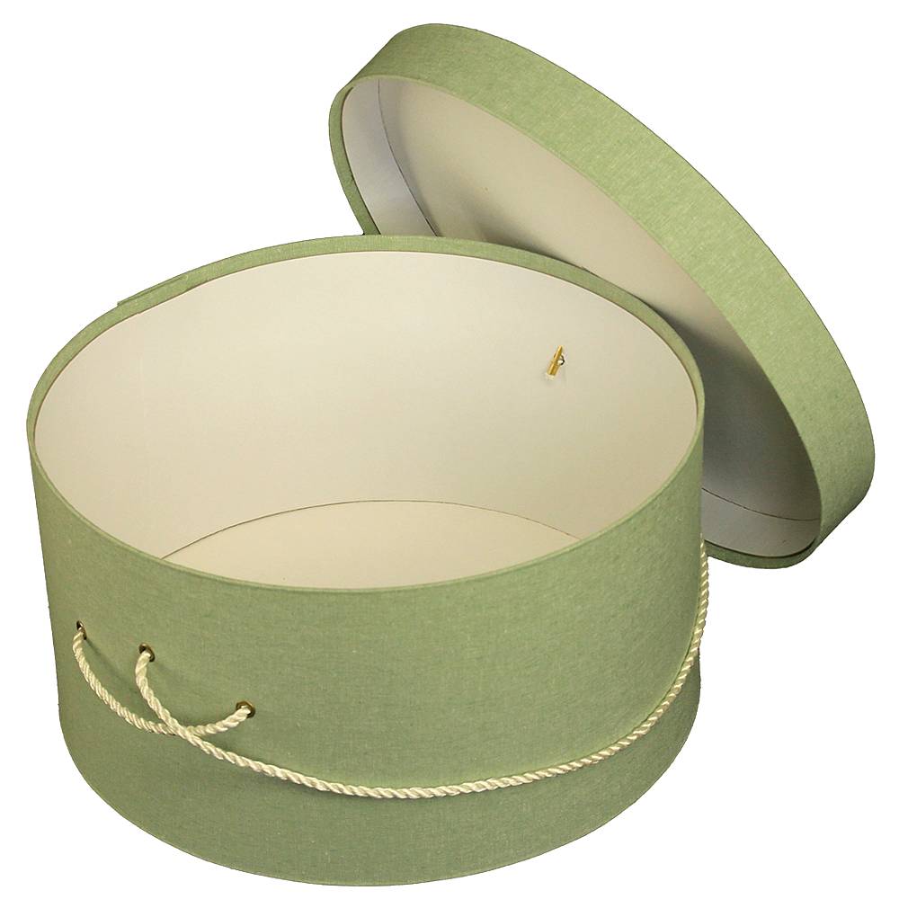 245-Sage green linen with a cream cording handle. - Image 2