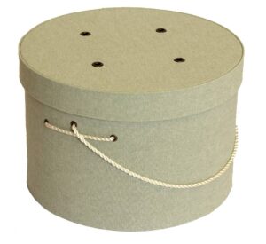 #78 Sage green linen fabric with a cream cording handle.