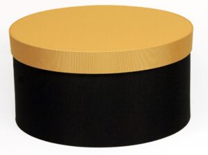 Black bengaline with a gold bengaline lid #201