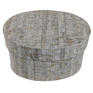 Silver Birch design with gold accents.