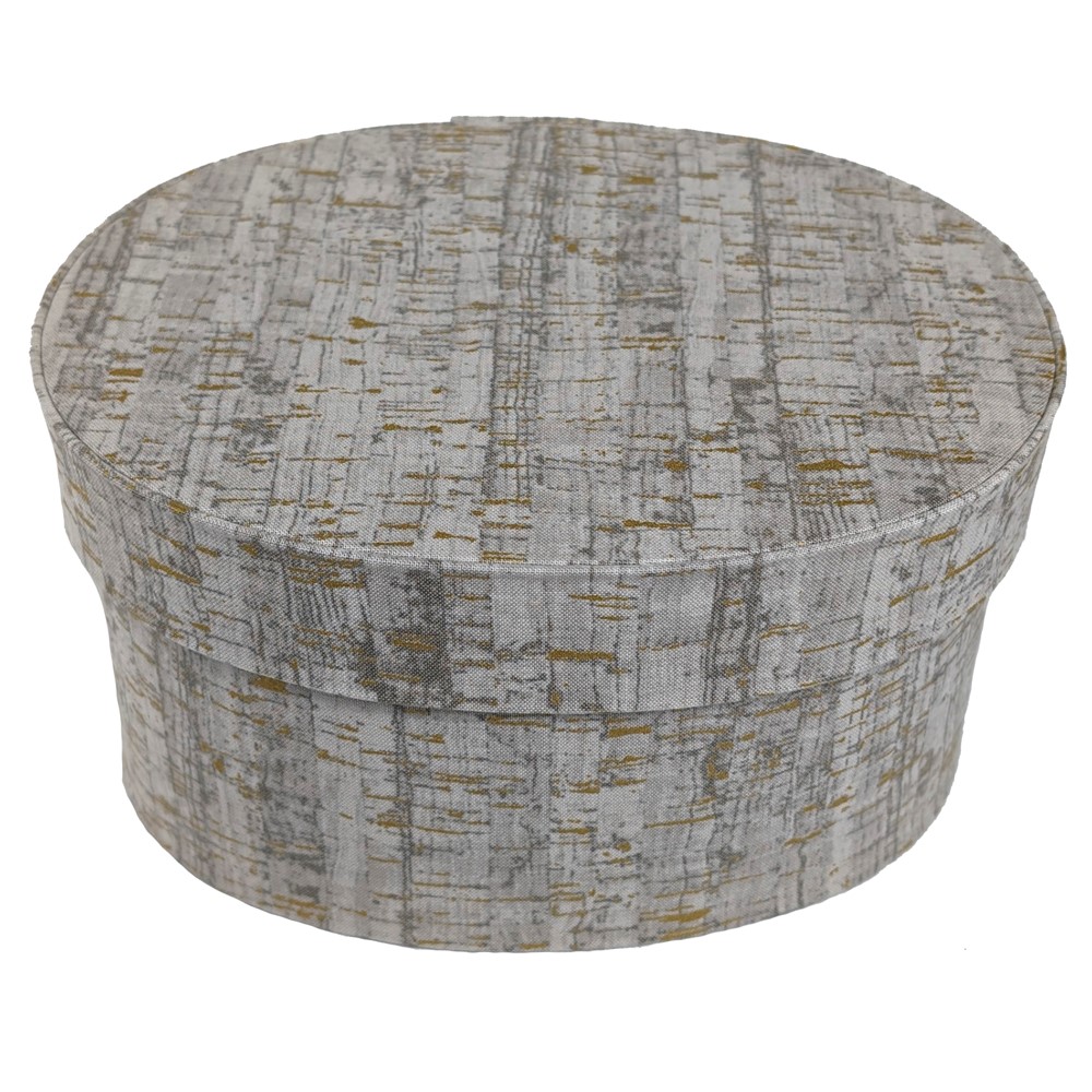 Silver Birch design with gold accents.